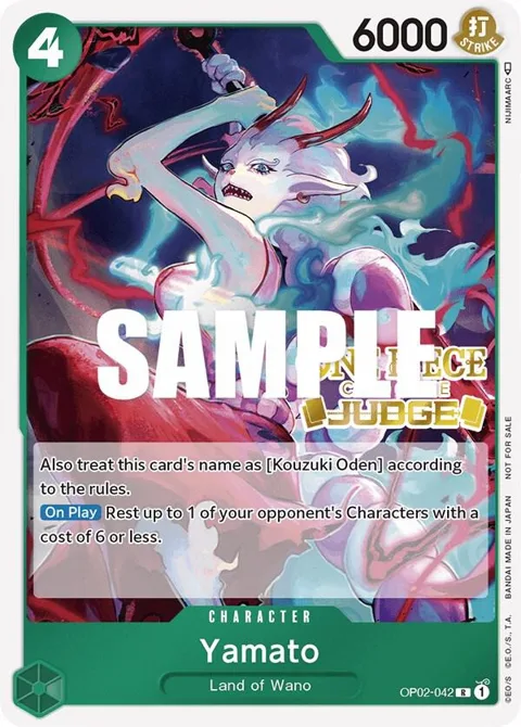 Yamato Judge OP02-042 One Piece card from One Piece Promotion Cards