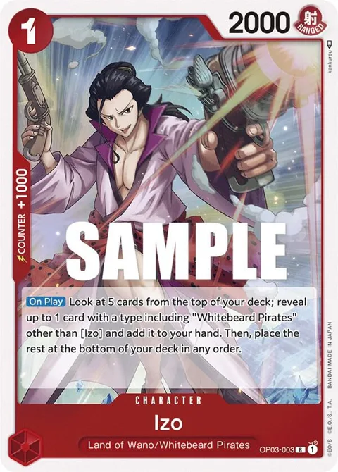 Izo OP03-003 OP03 One Piece card from Pillars of Strength