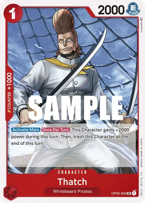 Thatch OP03-005 One Piece card from Pillars of Strength