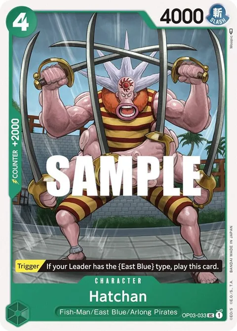 Hatchan OP03-033 One Piece card from Pillars of Strength