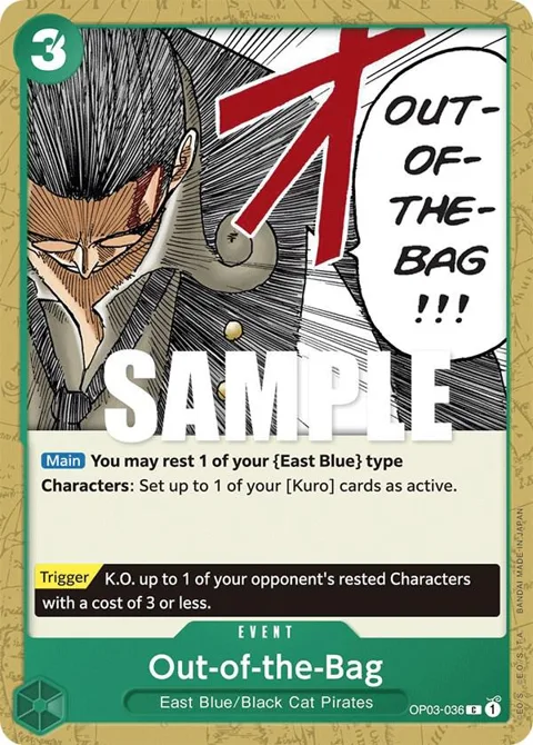 Out-of-the-Bag OP03-036 One Piece card from Pillars of Strength
