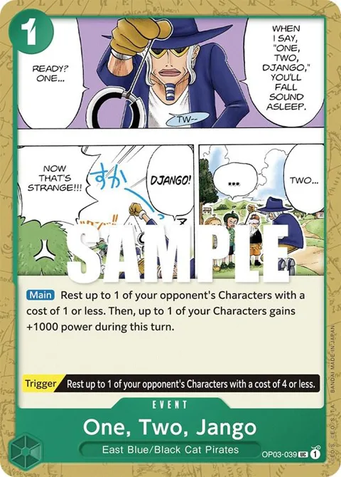 One, Two, Jango OP03-039 One Piece card from Pillars of Strength