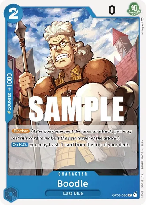 Boodle OP03-050 One Piece card from Pillars of Strength