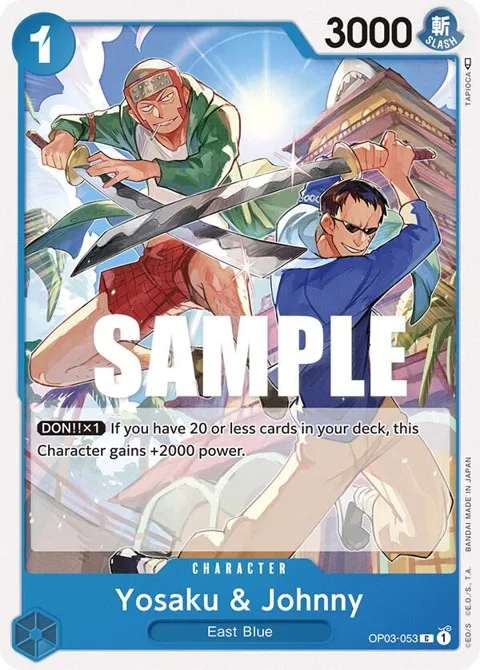 Yosaku & Johnny OP03-053 One Piece card from Pillars of Strength