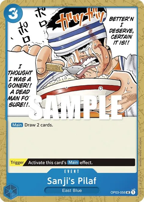 Sanji's Pilaf OP03-056 One Piece card from Pillars of Strength
