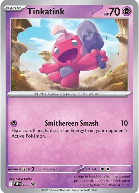 Tinkatink - 025 Cosmo Holofoil #025 Holofoil Pokémon card from Scarlet & Violet Promo Cards