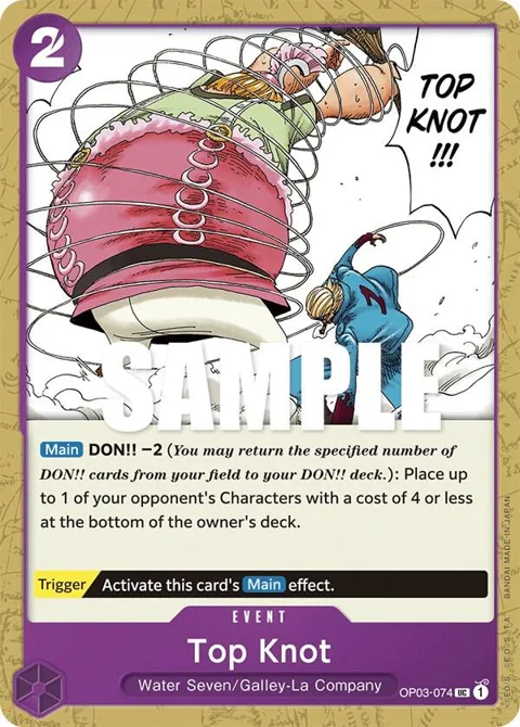 Top Knot OP03-074 One Piece card from Pillars of Strength