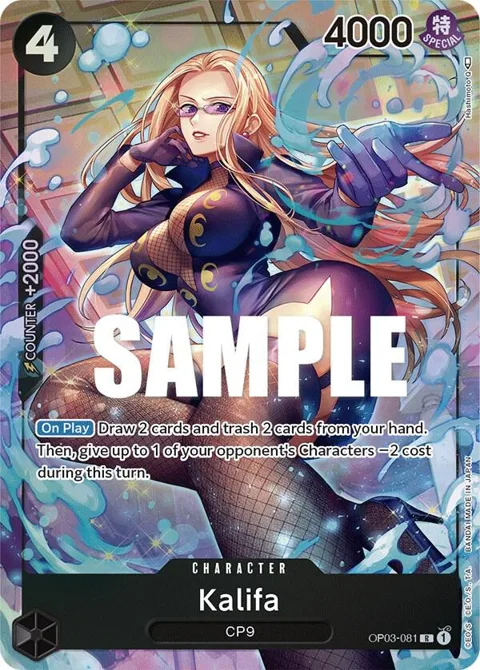 Kalifa Alt Art OP03-081 One Piece card from Pillars of Strength
