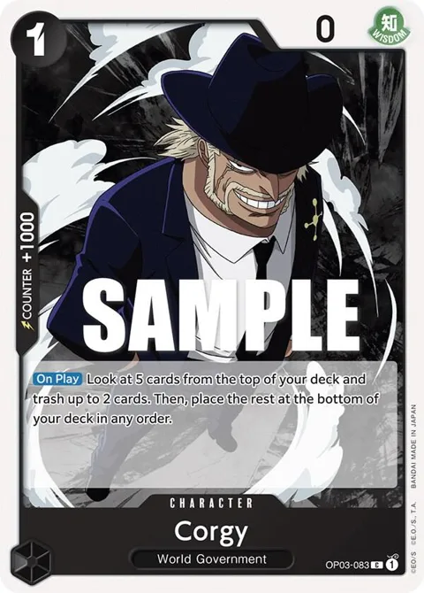 Corgy OP03-083 One Piece card from Pillars of Strength