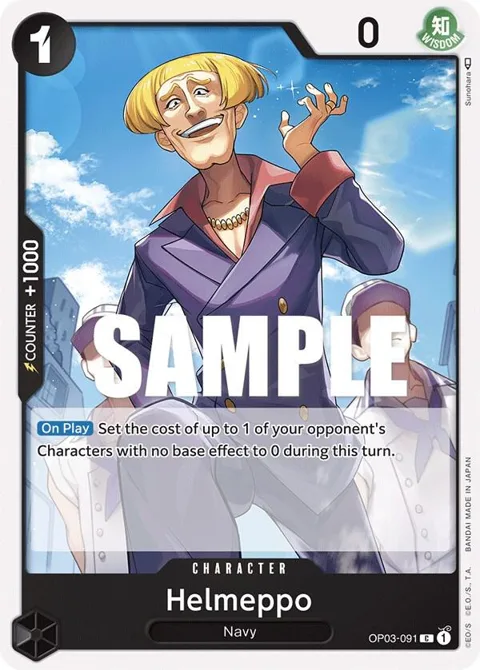 Helmeppo OP03-091 One Piece card from Pillars of Strength