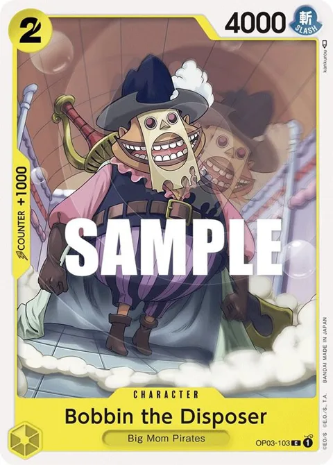 Bobbin the Disposer OP03-103 One Piece card from Pillars of Strength