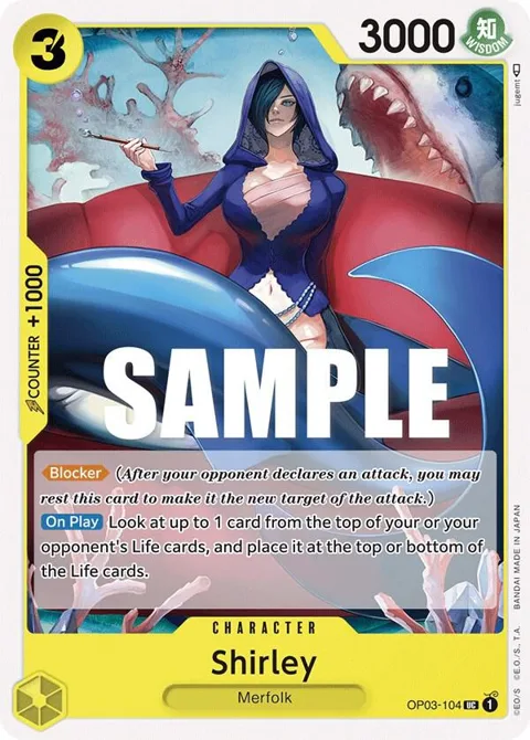Shirley OP03-104 One Piece card from Pillars of Strength