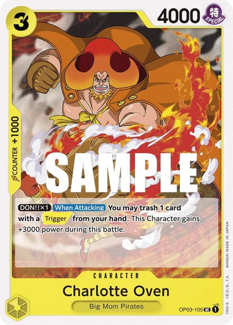Charlotte Oven OP03-105 One Piece card from Pillars of Strength