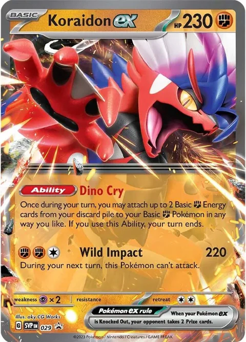 Koraidon ex #029 Holofoil Pokémon card from Scarlet & Violet Promo Cards