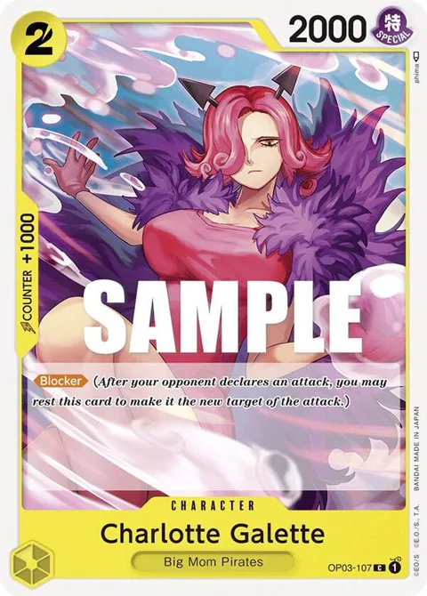 Charlotte Galette OP03-107 OP03 One Piece card from Pillars of Strength