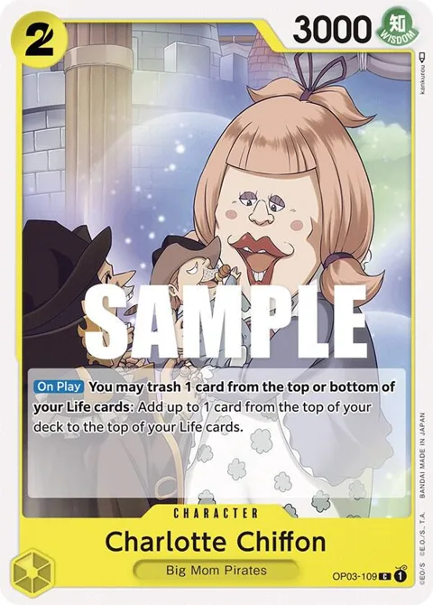 Charlotte Chiffon OP03-109 One Piece card from Pillars of Strength