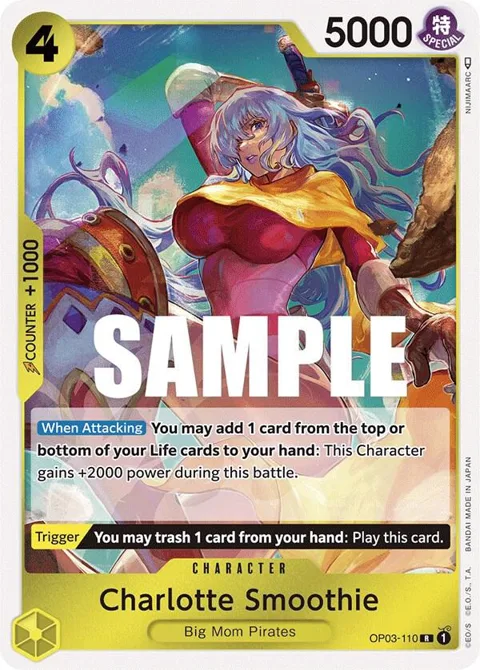 Charlotte Smoothie OP03-110 OP03 One Piece card from Pillars of Strength