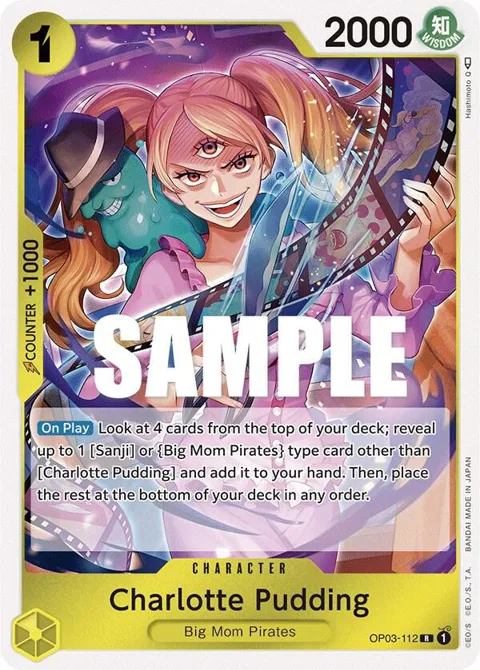 Charlotte Pudding OP03-112 OP03 One Piece card from Pillars of Strength