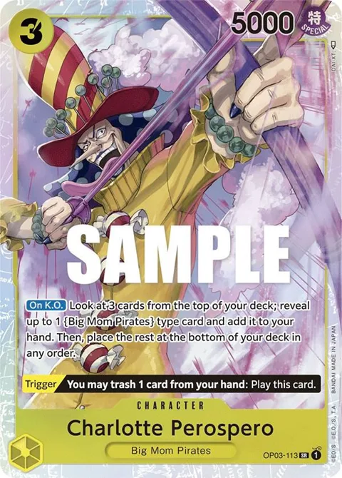 Charlotte Perospero OP03-113 One Piece card from Pillars of Strength