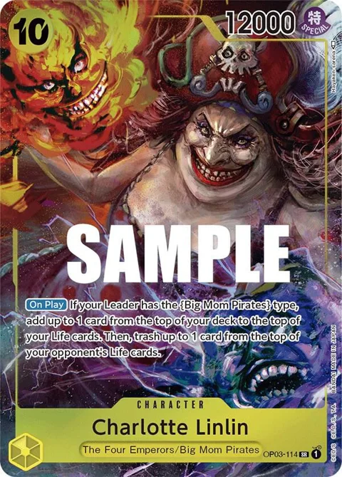 Charlotte Linlin Alt Art OP03-114 One Piece card from Pillars of Strength