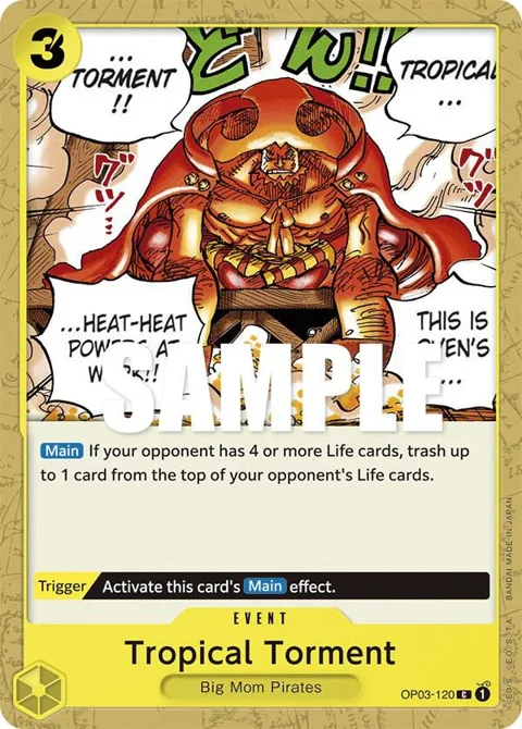 Tropical Torment OP03-120 One Piece card from Pillars of Strength