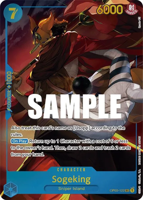 Sogeking Alt Art OP03-122 One Piece card from Pillars of Strength