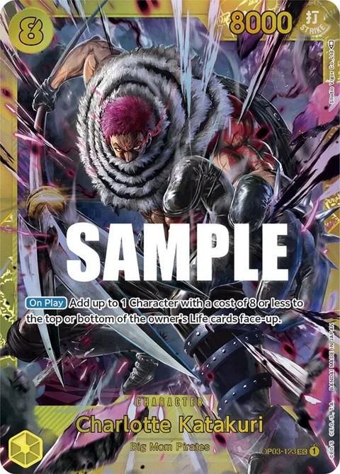 Charlotte Katakuri OP03-123 One Piece card from Pillars of Strength
