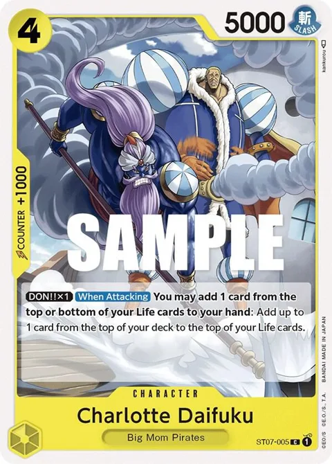 Charlotte Daifuku ST07-005 ST07 One Piece card from Starter Deck 7: Big Mom Pirates