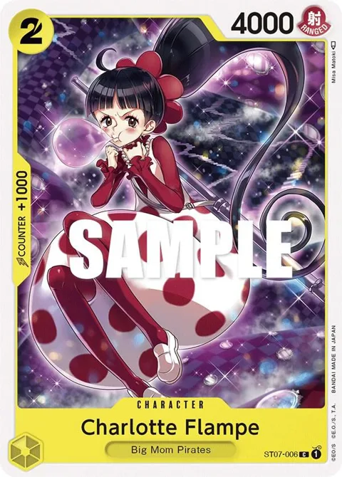 Charlotte Flampe ST07-006 One Piece card from Starter Deck 7: Big Mom Pirates
