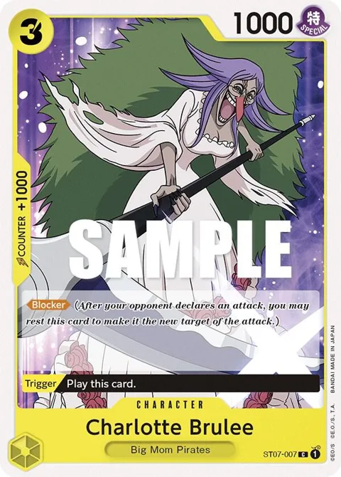 Charlotte Brulee ST07-007 One Piece card from Starter Deck 7: Big Mom Pirates