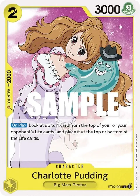 Charlotte Pudding ST07-008 One Piece card from Starter Deck 7: Big Mom Pirates
