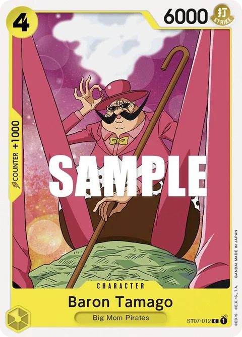 Baron Tamago ST07-012 One Piece card from Starter Deck 7: Big Mom Pirates