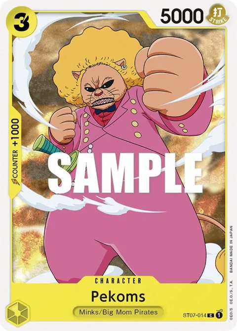 Pekoms ST07-014 One Piece card from Starter Deck 7: Big Mom Pirates