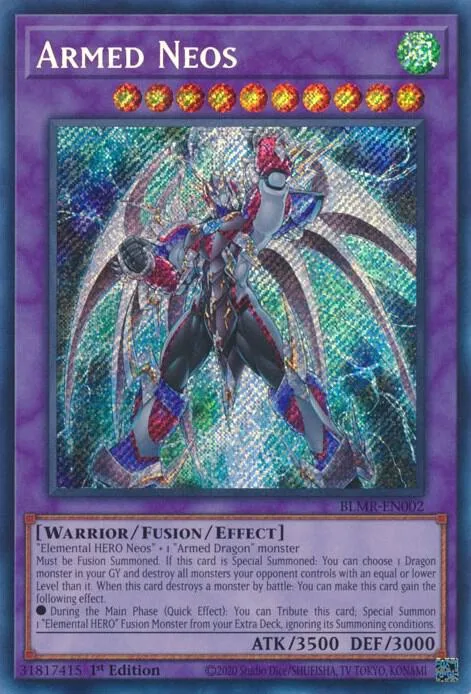 Armed Neos BLMR-EN002 Yu-Gi-Oh card from Battles of Legend: Monstrous Revenge