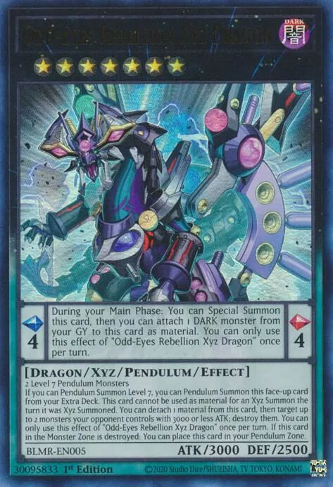 Odd-Eyes Rebellion Xyz Dragon BLMR-EN005 Yu-Gi-Oh card from Battles of Legend: Monstrous Revenge