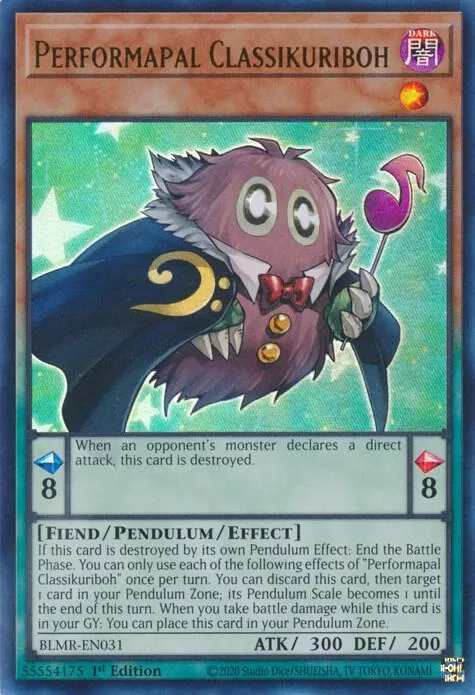 Performapal Classikuriboh BLMR-EN031 Yu-Gi-Oh card from Battles of Legend: Monstrous Revenge