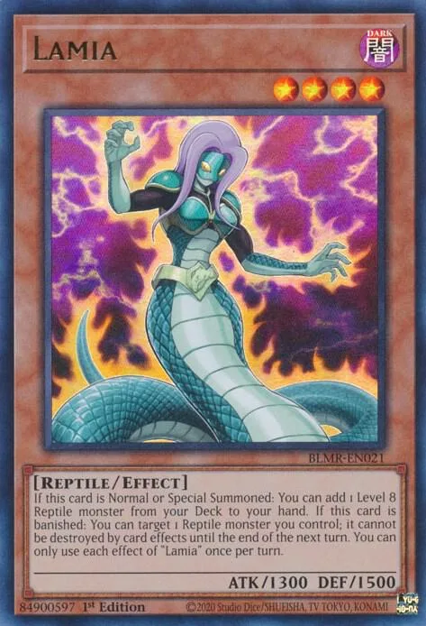 Lamia BLMR-EN021 Yu-Gi-Oh card from Battles of Legend: Monstrous Revenge