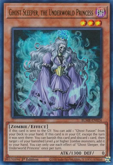 Ghost Sleeper, the Underworld Princess BLMR-EN024 Yu-Gi-Oh card from Battles of Legend: Monstrous Revenge