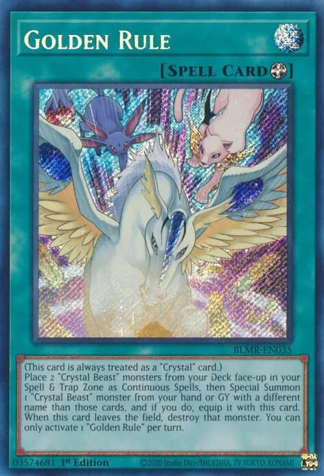 Golden Rule BLMR-EN035 Yu-Gi-Oh card from Battles of Legend: Monstrous Revenge