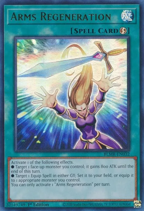 Arms Regeneration BLMR-EN032 Yu-Gi-Oh card from Battles of Legend: Monstrous Revenge