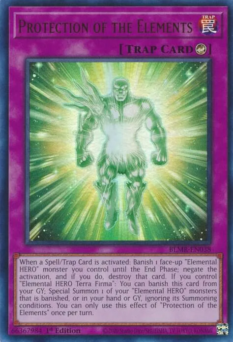 Protection of the Elements BLMR-EN038 Yu-Gi-Oh card from Battles of Legend: Monstrous Revenge