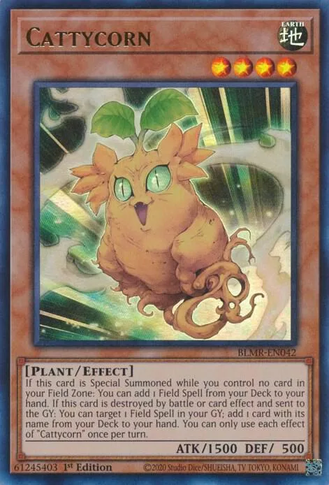 Cattycorn BLMR-EN042 Yu-Gi-Oh card from Battles of Legend: Monstrous Revenge