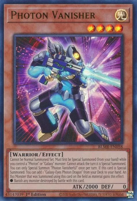 Photon Vanisher BLMR-EN058 Yu-Gi-Oh card from Battles of Legend: Monstrous Revenge
