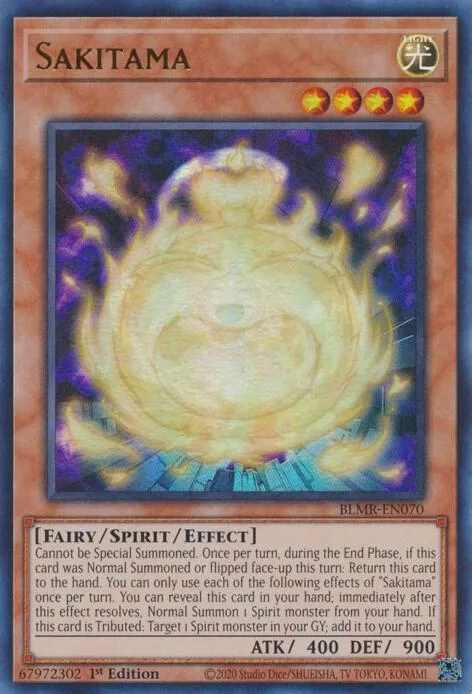 Sakitama BLMR-EN070 Yu-Gi-Oh card from Battles of Legend: Monstrous Revenge