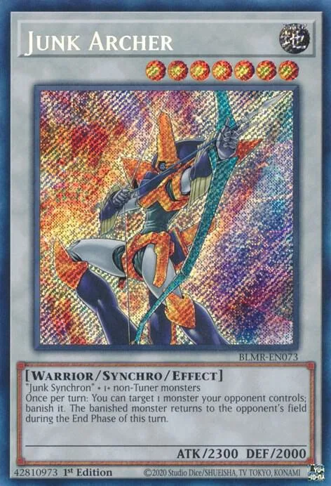 Junk Archer BLMR-EN073 Yu-Gi-Oh card from Battles of Legend: Monstrous Revenge