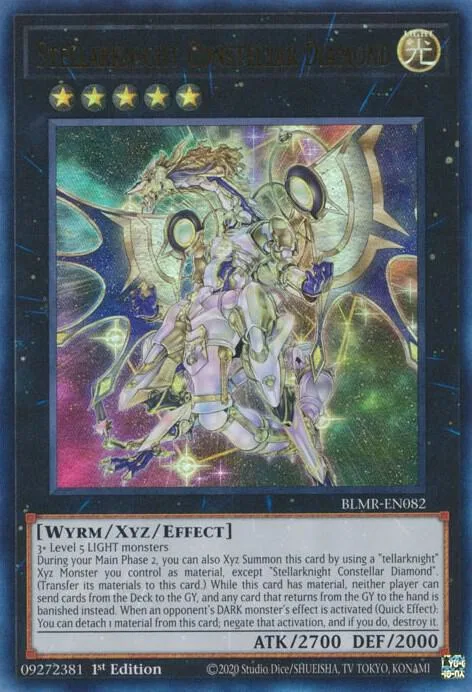 Stellarknight Constellar Diamond BLMR-EN082 Yu-Gi-Oh card from Battles of Legend: Monstrous Revenge