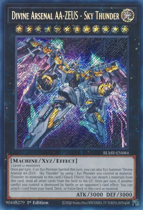 Divine Arsenal AA-ZEUS - Sky Thunder BLMR-EN084 Yu-Gi-Oh card from Battles of Legend: Monstrous Revenge