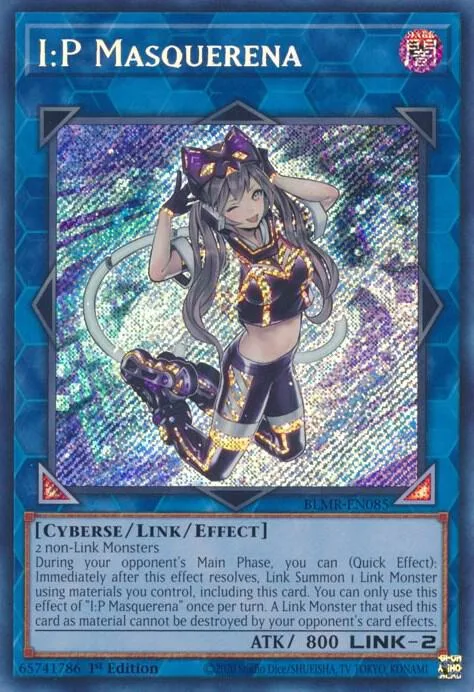 I:P Masquerena BLMR-EN085 Yu-Gi-Oh card from Battles of Legend: Monstrous Revenge