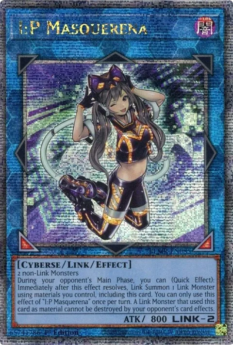 I:P Masquerena Quarter Century Secret Rare BLMR-EN085 Yu-Gi-Oh card from Battles of Legend: Monstrous Revenge