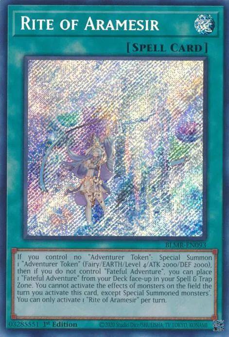 Rite of Aramesir BLMR-EN093 Yu-Gi-Oh card from Battles of Legend: Monstrous Revenge